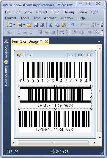 ConnectCode .Net Barcode SDK screen shot
