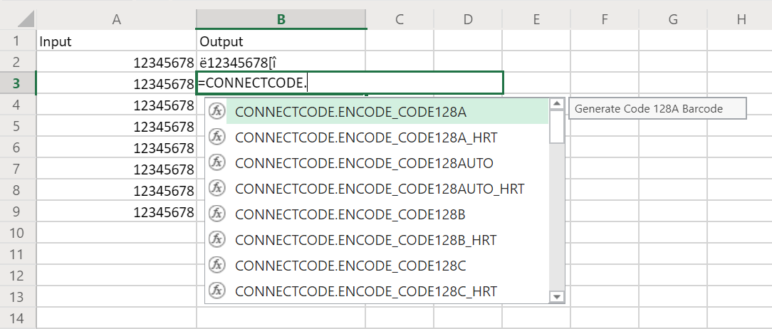 activebarcode excel 2010