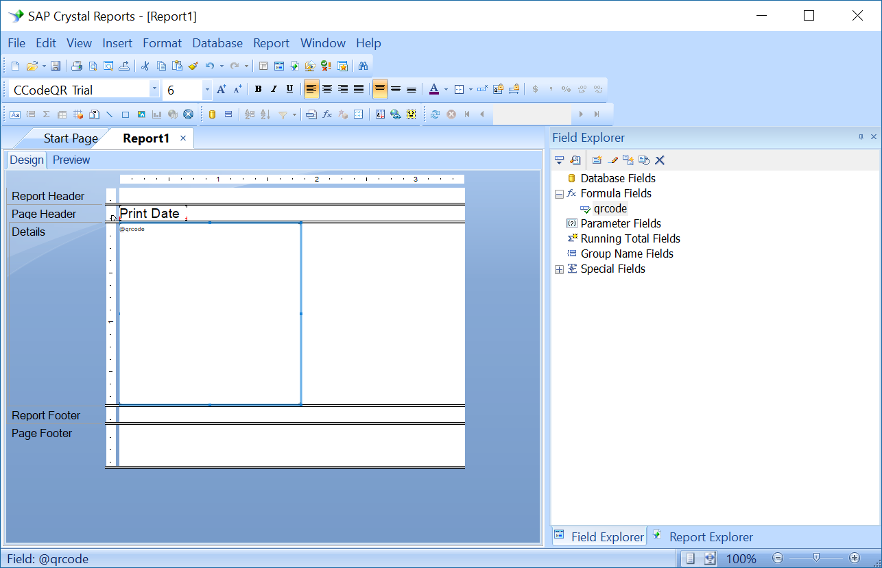 adding ocr font in crystal reports